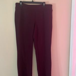 maroon business casual pants